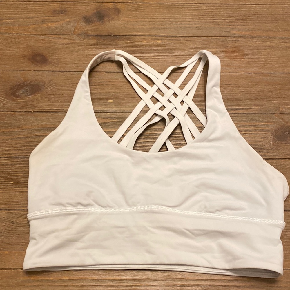 lululemon White Bra - Size 6